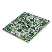 Carreau Ornement en mosaïque florale orientale (Côté)