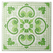 Carreau Ornement en mosaïque florale orientale (Devant)