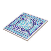 Carreau Ornement en mosaïque grecque (Côté)