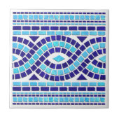 Carreau Ornement en mosaïque grecque (Devant)