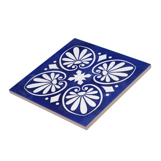 Carreau Ornement fleuri grec (Côté)