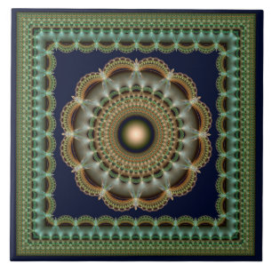 Carreau Ornement fractal brillant