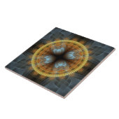 Carreau Ornement fractal rond de fée (Côté)
