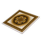 Carreau Ornement géométrique floral (Côté)