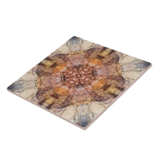 Carreau Ornement, luxe, élégant, motif, vignes, lignes (Côté)