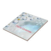 Carreau ornements de noël et flocons de neige (Côté)