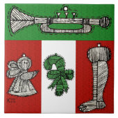 Carreau Ornements vintages (Devant)