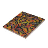 Carreau Os de dinosaure de Petrification Orange (Côté)