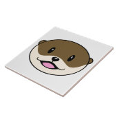 Carreau Otter souriant mignon (Côté)
