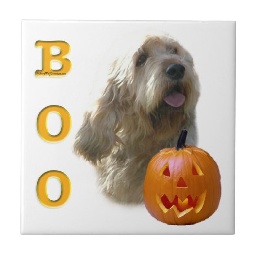 Carreau Otterhound Halloween BOO (Devant)