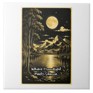 Carreau Où le clair de lune rencontre le silence, paysage