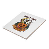 Carreau Oublie les bonbons, donne-moi simplement Halloween (Côté)