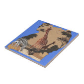 Carreau Ouganda - Carte de la faune - Imprimer (Côté)