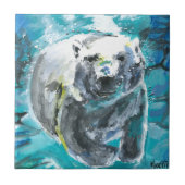 Carreau Ours 1 de peuplier (Devant)