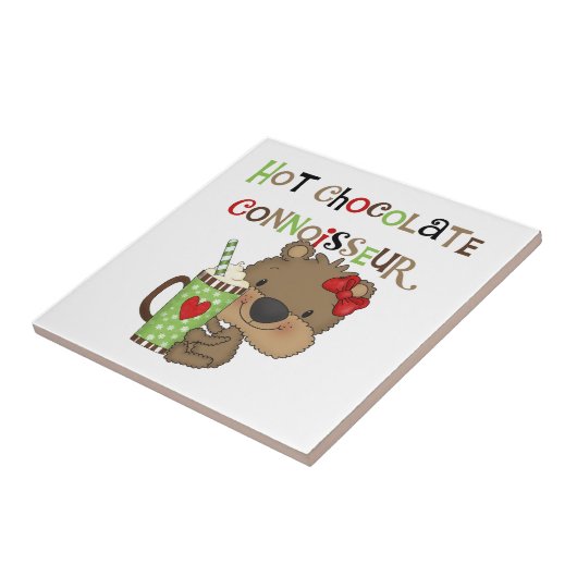 Carreau Ours chaud de fille de ChocolateConoisseur (Côté)