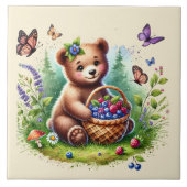 Carreau Ours de bois mignon (Devant)