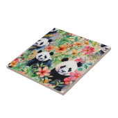 Carreau Ours de panda aquarelle (Côté)