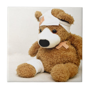 Carreau ours en peluche animal personnalisé sur mesure