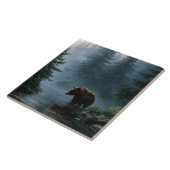 Carreau Ours Grizzly Forêt Brumeuse (Côté)