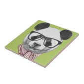 Carreau Ours panda prêt d'hiver (Côté)
