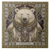 Carreau Ours Polaire Esprit-Animal Carpetpunk Altarpiece (Devant)