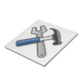 Carreau Outils, marteau et clé (Côté)