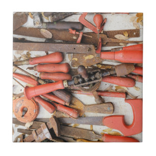 Carreau Outils Outil Russe antique Red Man