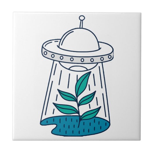 Carreau OVNI Alien (Devant)