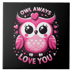 Carreau Owl Always Love You - Valentines Day