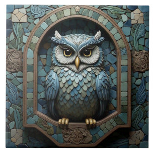 Carreau Owl - Arts Et Artisanat Carrelage Céramique