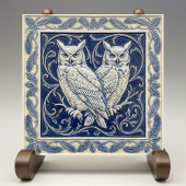 Carreau Owls Arts & Crafts Wall Decor
