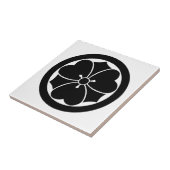 Carreau Oxalis avec épées en cercle (Côté)