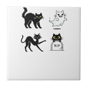 Carreau Pack Halloween Ensemble graphique effrayant et fe