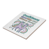 Carreau Paillettes de Confiance de Licorne et Conception d (Côté)