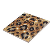Carreau Paillettes Glam Or Imprimé Léopard Guépard Noir  (Côté)