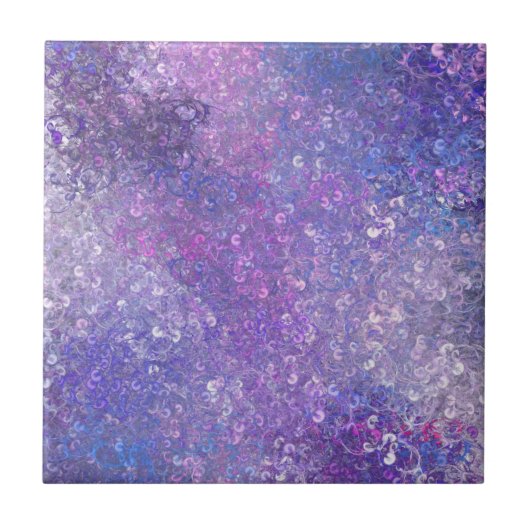 Carreau Paillettes rose et violet Bling (Devant)