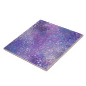 Carreau Paillettes rose et violet Bling (Côté)