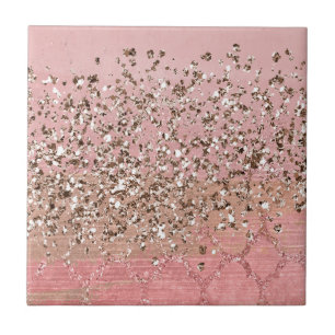 Carreau Paillettes Rose Fard Princesse Indienne Marocaine 