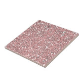 Carreau Paillettes Rose Scintillement (Côté)