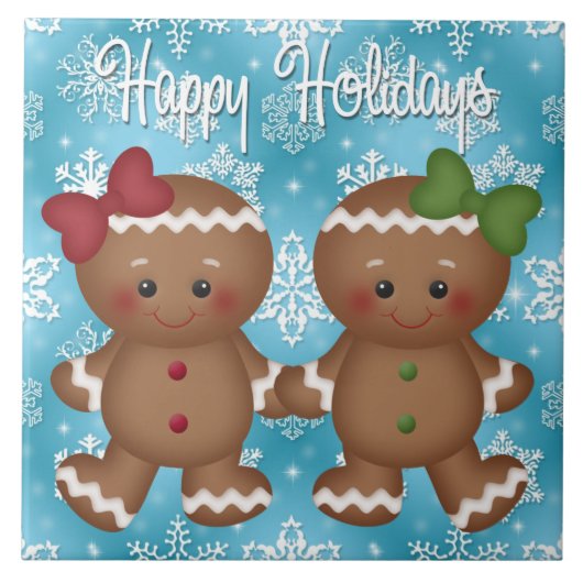 Carreau Pain d'épices de Noël Carrelage de fête (Devant)