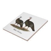 Carreau Paires sauvages orientales de dindes (Côté)