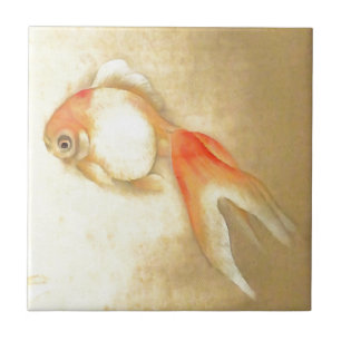 Carreau Paisible poisson rouge japonais