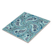 Carreau Paisley en bleu bébé (Côté)