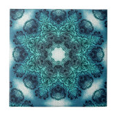 Carreau Paisley floral Boho turquoise mandala turquoise he (Devant)