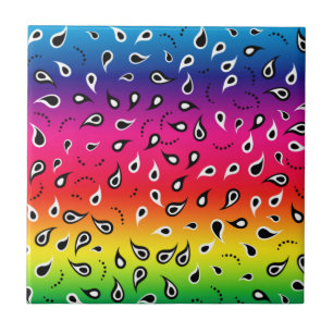 Carreau Paisley Rainbow
