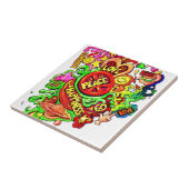 Carreau Paix, amour et bonheur (Côté)