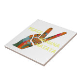 Carreau Paix dehors : panneau Vibes de Hakuna Matata (Côté)