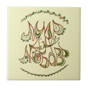 Carreau "Paix et Amour" (en russe)