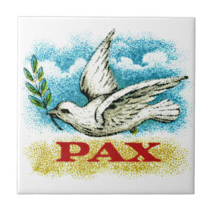 Carreau Paix vintage sur terre