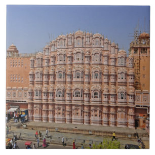 Carreau Palais des Vents (Hawa Mahal), Jaipur, Inde,